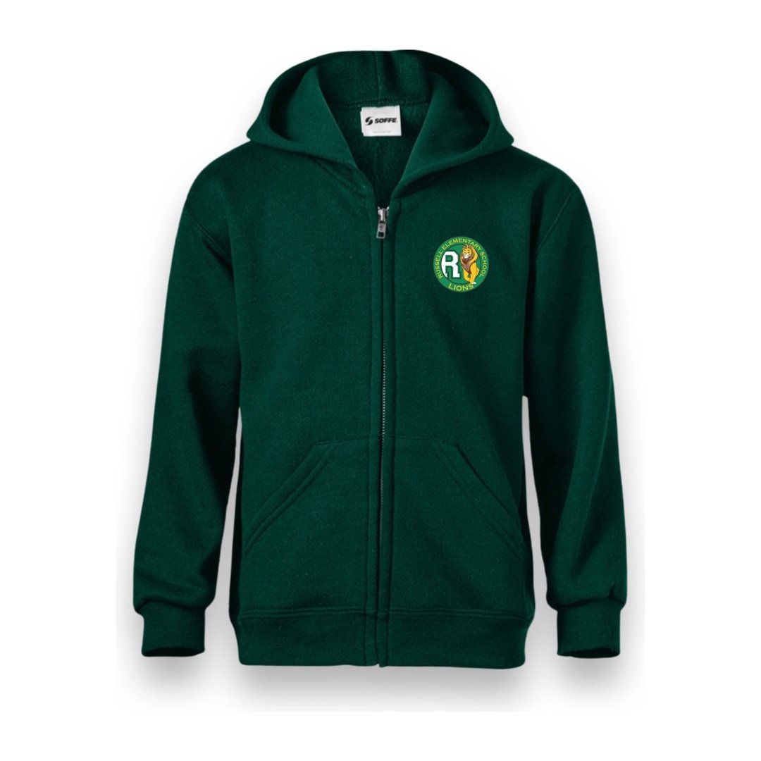 Russell Elementary - Full Zip Hoodie - Adults