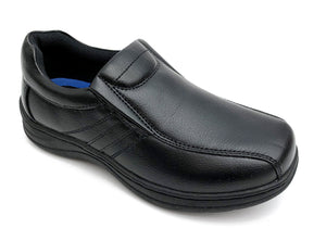 Boys Black Slip-On Shoes - Boston School Uniform