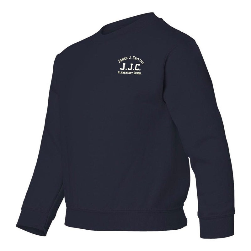 James J. Chittick Elementary Navy Crew Neck Sweatshirt - Adult