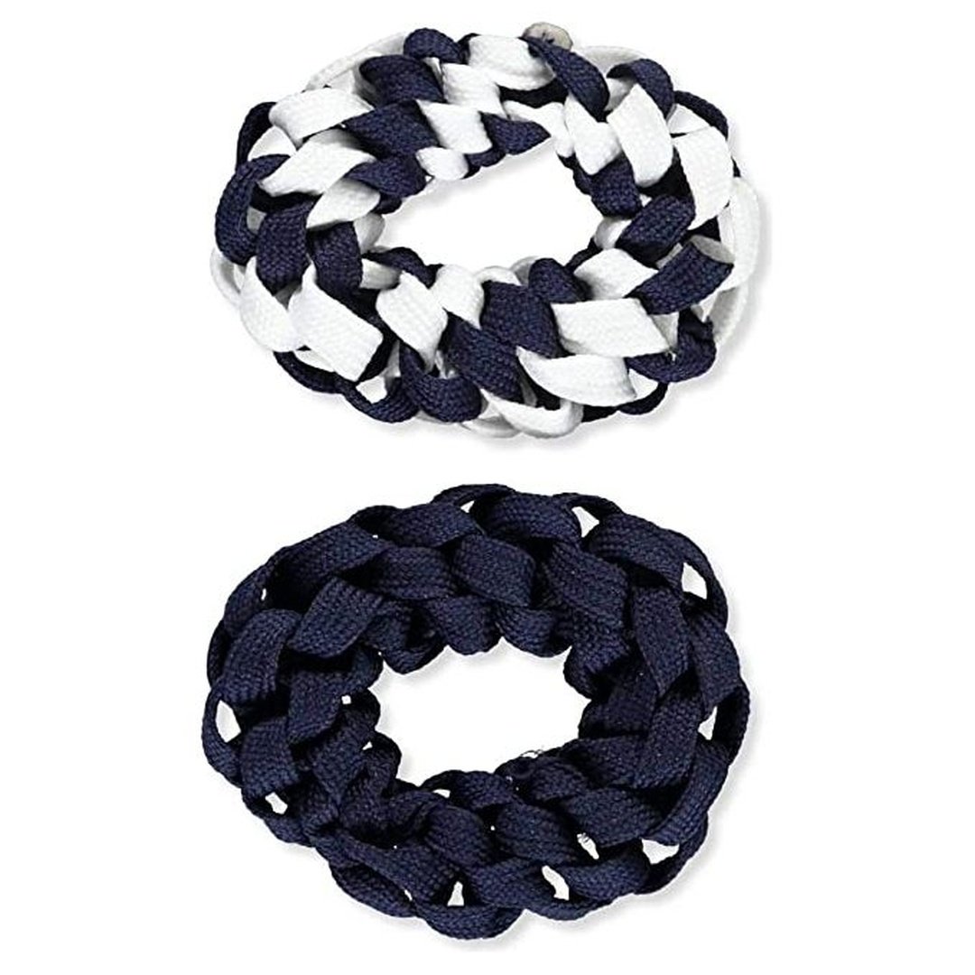 French Toast 2-Pack Shoelace Ponytail Holders