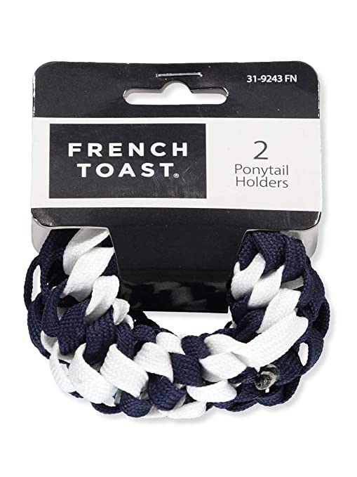 French Toast 2-Pack Shoelace Ponytail Holders