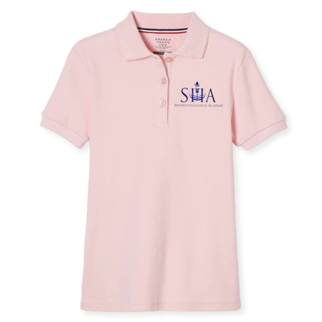 Silverstein Hebrew Academy Short Sleeve Picot Collar - Girls
