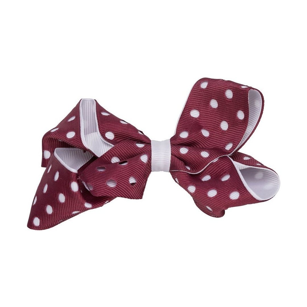 Polka Dot Bow Barrette