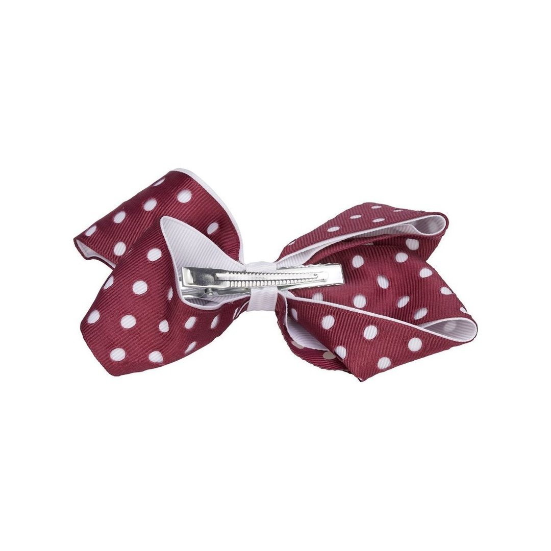 Polka Dot Bow Barrette