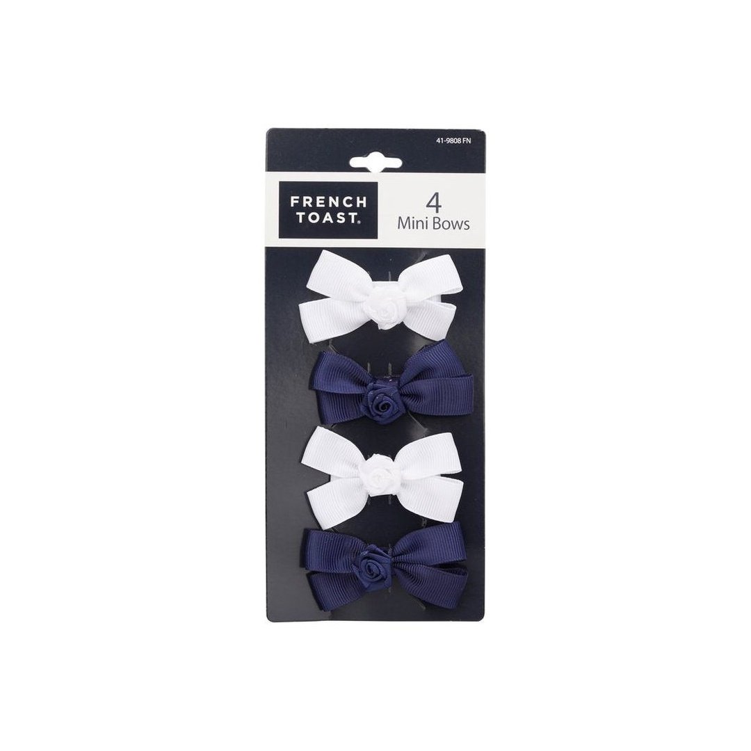 Mini Bow Barrettes 4 Pack