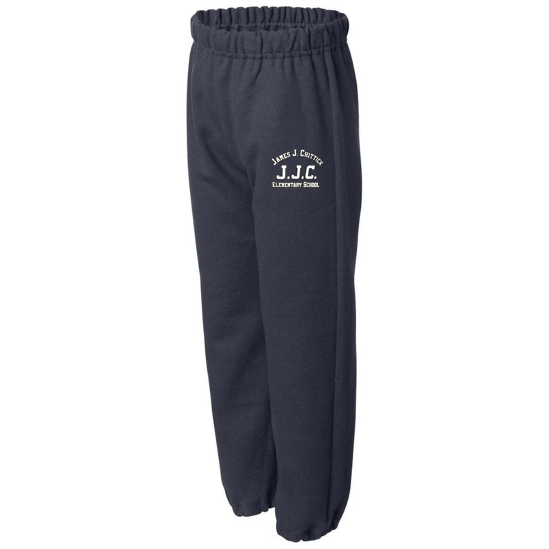 James J. Chittick Elementary Navy Fleece Sweatpants -Adult