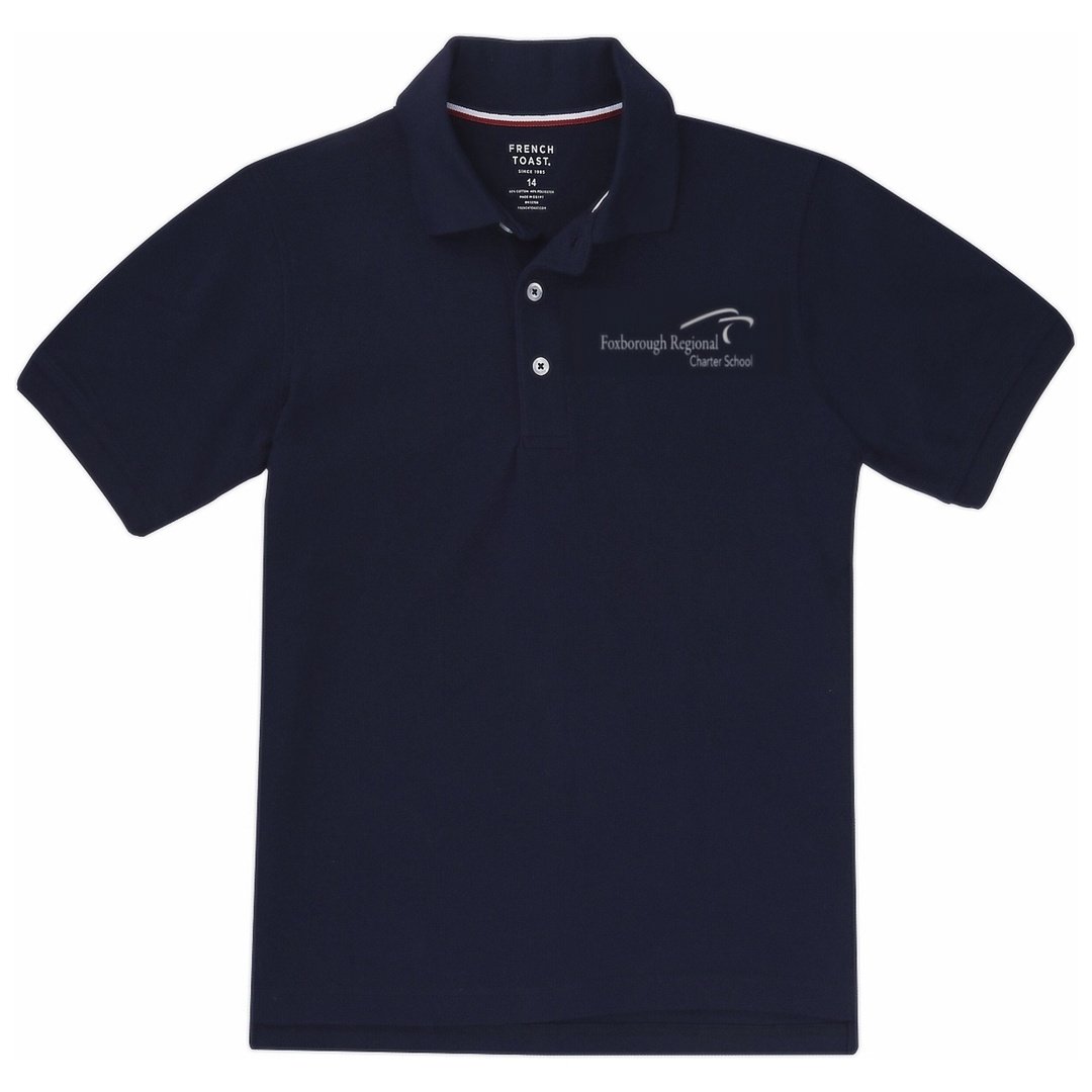 Foxborough Regional Charter Short Sleeve Polo - Youth - Screen Printed - Boston School Uniform