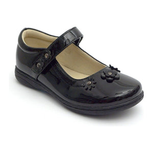 Girls Black Spring Saddle Shoes - Boston School Uniform