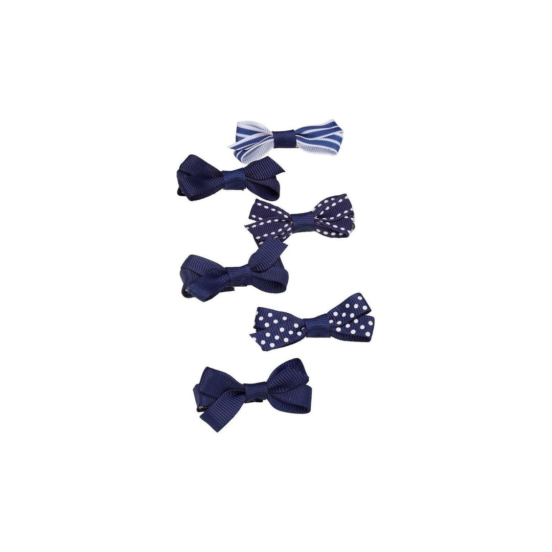 Mini Bow Barrettes- 6pk