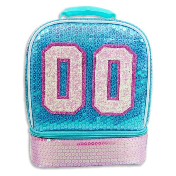 Sequin Varsity Insulated Lunch Bag