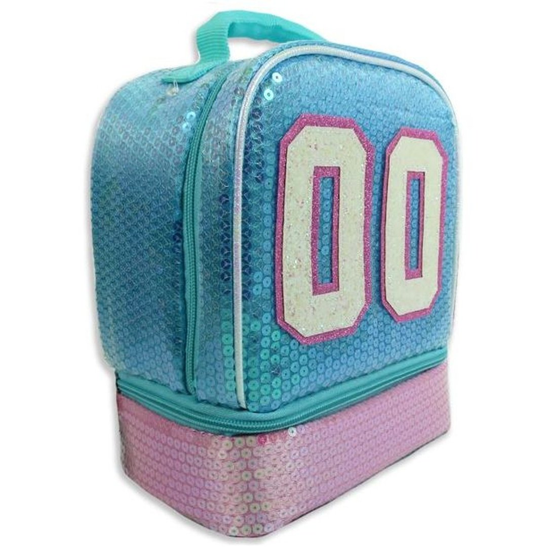 Sequin Varsity Insulated Lunch Bag
