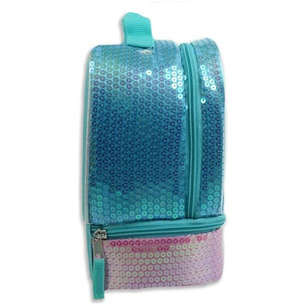 Sequin Varsity Insulated Lunch Bag