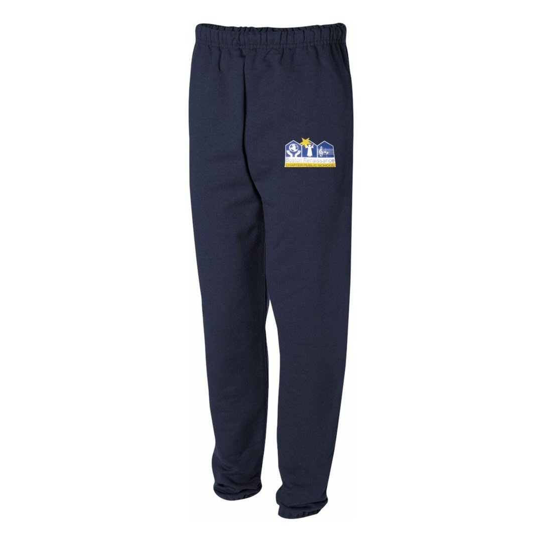 Boston Renaissance Charter Adult Sweatpants With Pockets - Screen Printed - Boston School Uniform