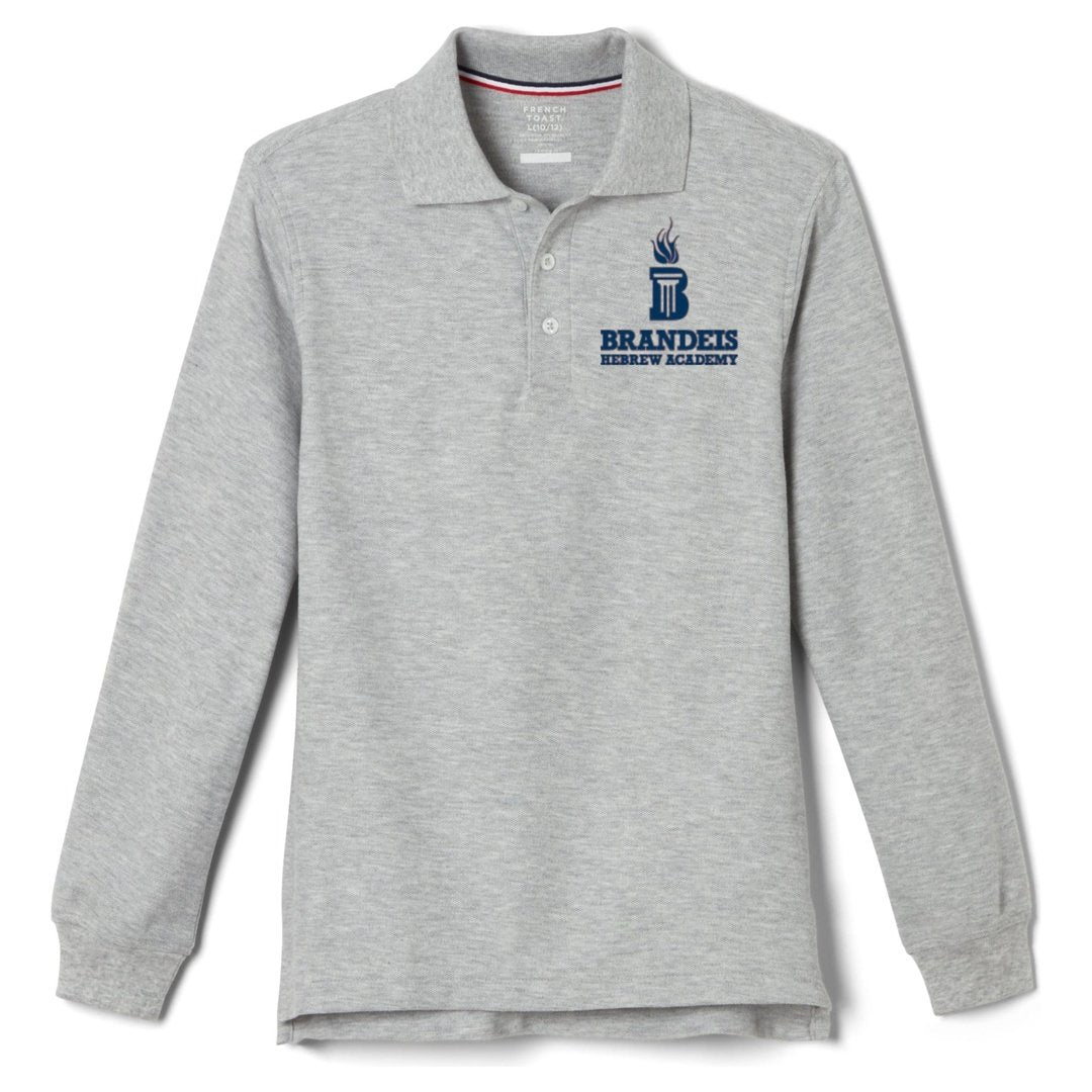 Brandeis Hebrew Academy  Long Sleeve Polo - Adult