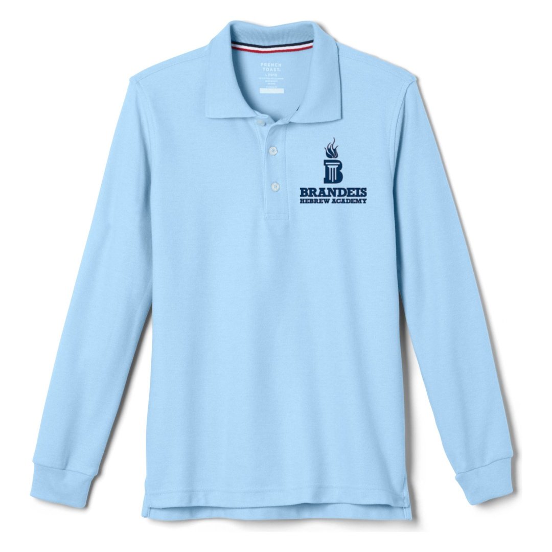 Brandeis Hebrew Academy  Long Sleeve Polo - Adult