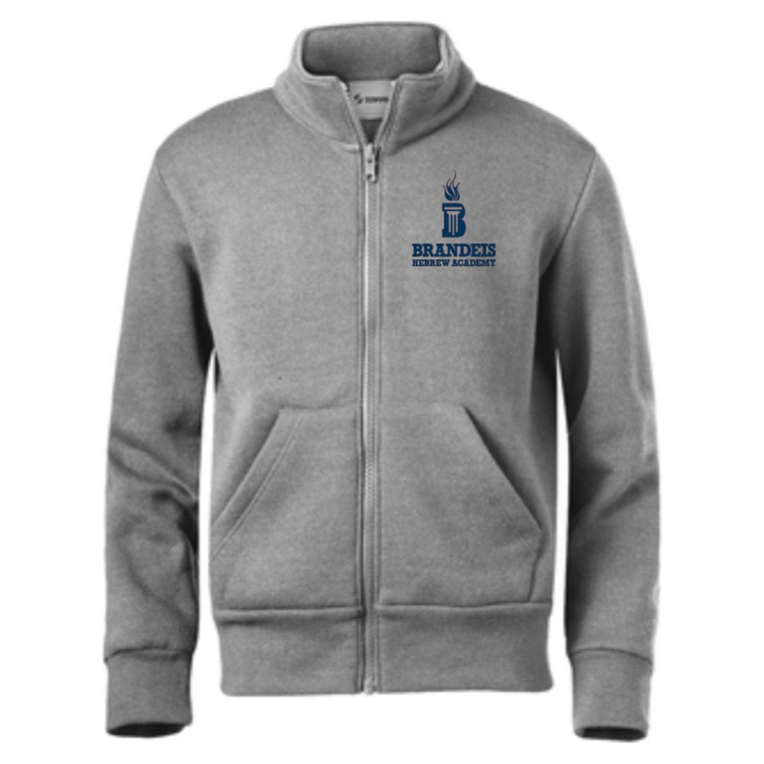 Brandeis Hebrew Academy Full Zip Mock Neck Fleece Sweatshirt - Kids