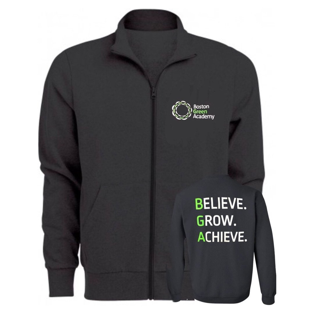 Boston Green Grade 8 - Full Zip Mock Neck Sweatshirt - Adult