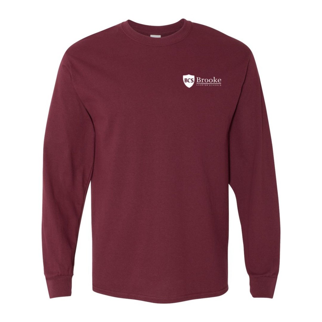 Brooke Charter Burgundy Long Sleeve T-shirt - Kids