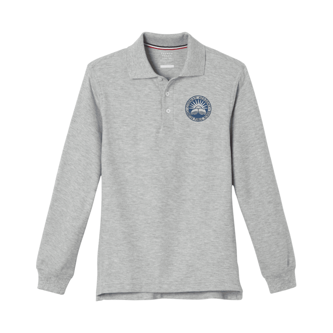 Codman Academy Grey Long Sleeve Polo - Adult