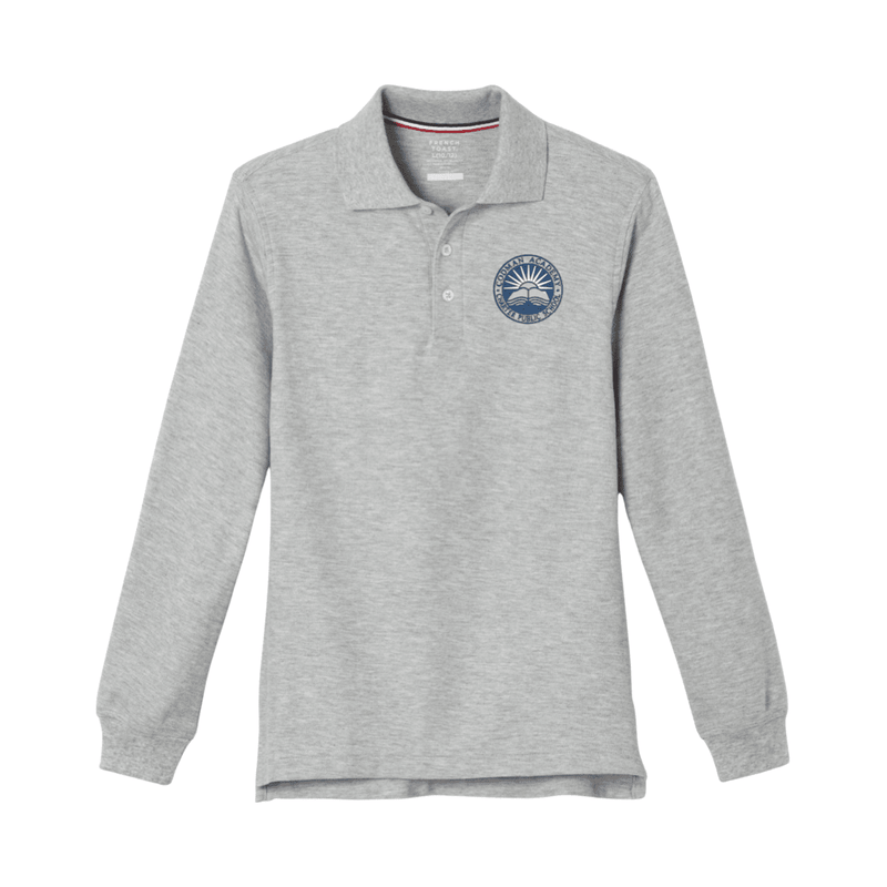 Codman Academy Grey Long Sleeve Polo -Kids