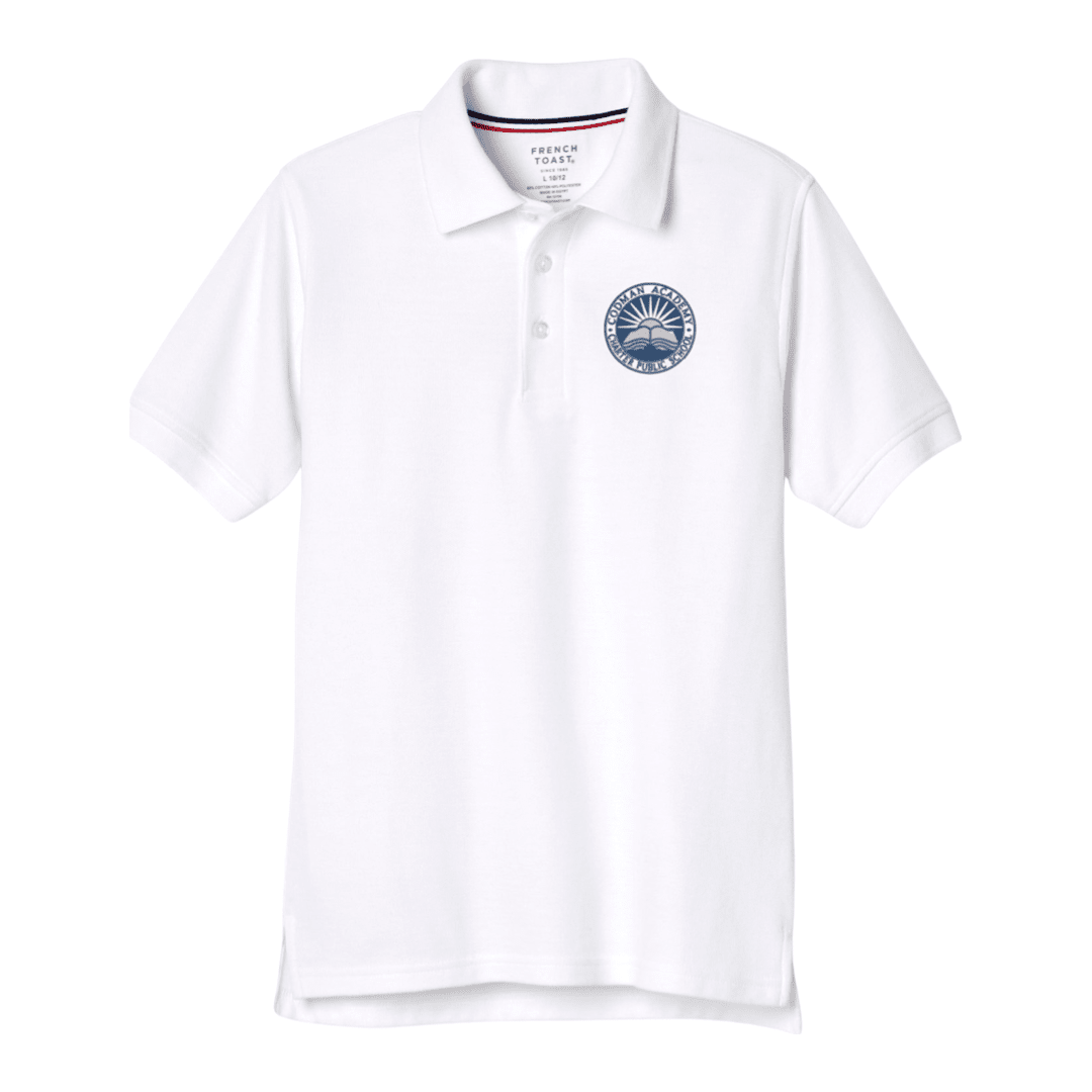 Codman Academy White Short Sleeve Polo -Kids