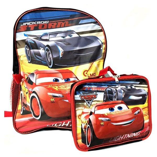 Cars 3 Backpack w/ Lunch Bag
