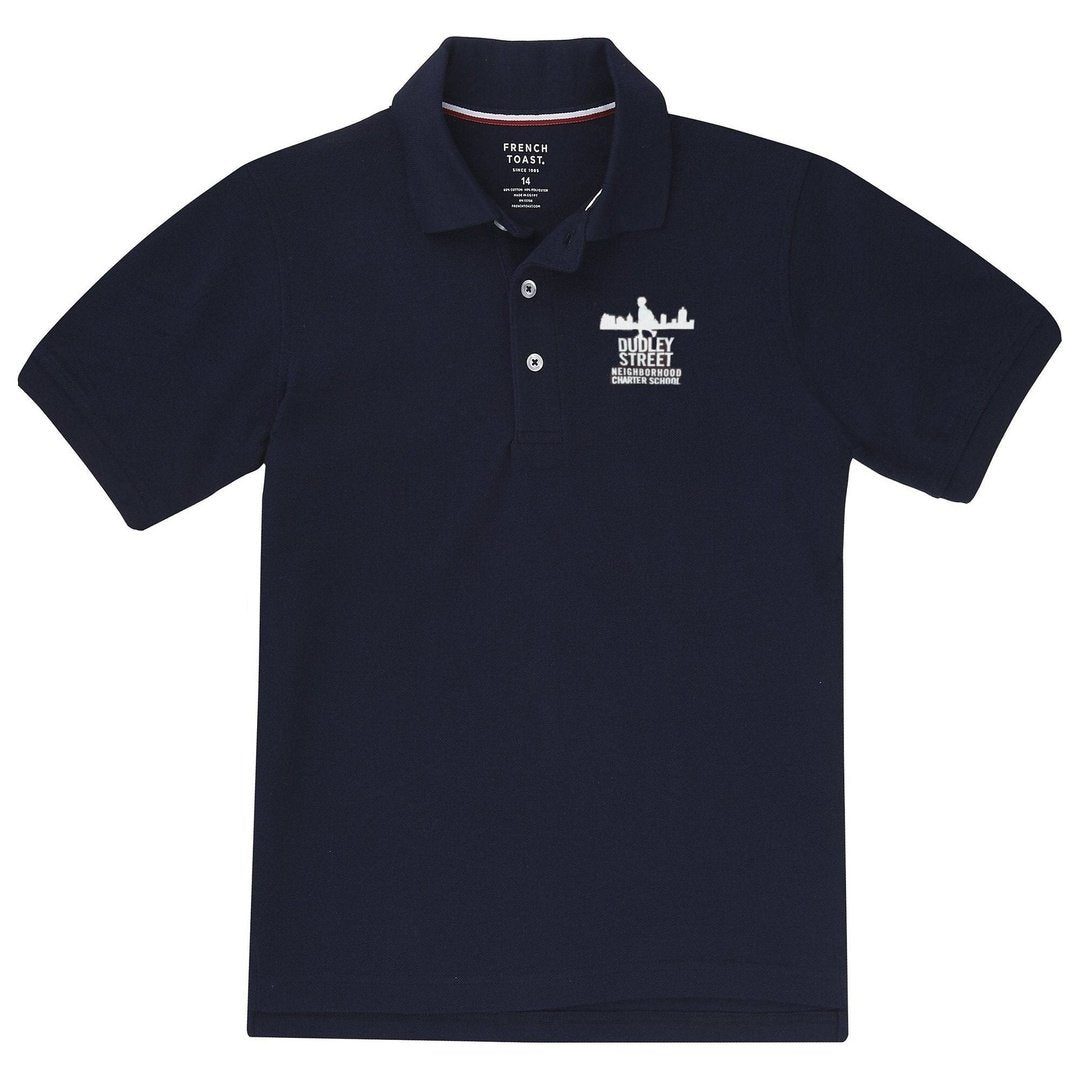 Dudley Street Neighborhood Charter Adult Short Sleeve Polo - Screen Printed - Boston School Uniform