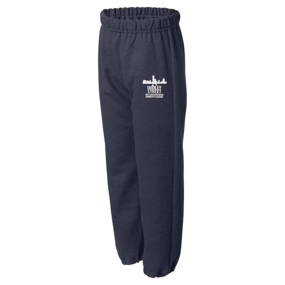 Dudley Street Neighborhood Charter Youth Fleece Sweatpants - Screen Printed - Boston School Uniform