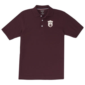 Gardner Pilot Academy Youth Short Sleeve Polo - Screen Printed - Boston School Uniform