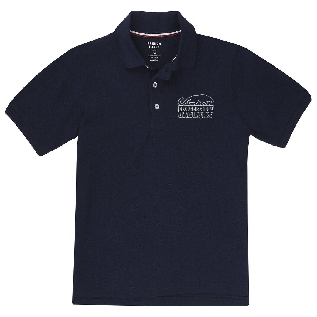 George Elementary Toddler Short Sleeve Polo - Screen Printed - Boston School Uniform