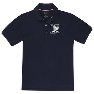 Gilmore Elementary Youth Short Sleeve Polo - Extended Sizes - Screen Printed - Boston School Uniform