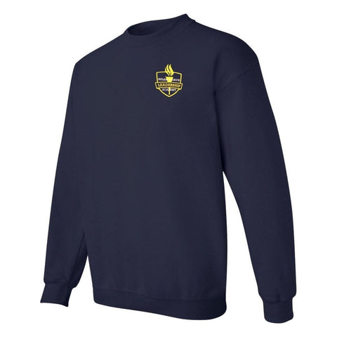 Helen Y. Davis Leadership Academy Charter Adult Navy Crew Neck Sweatshirt - Screen Printed - Boston School Uniform