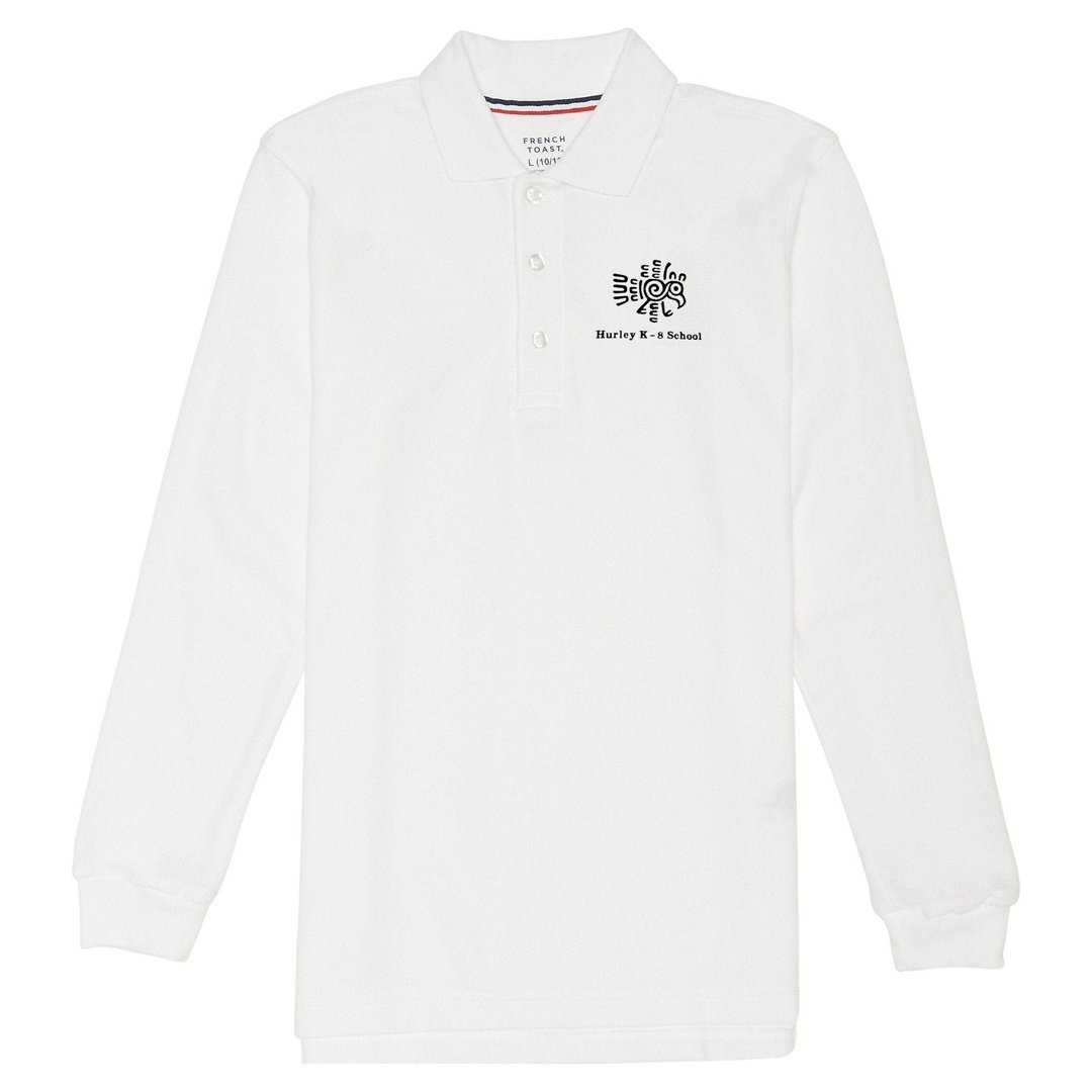 Hurley White Long Sleeve Polo - Kids