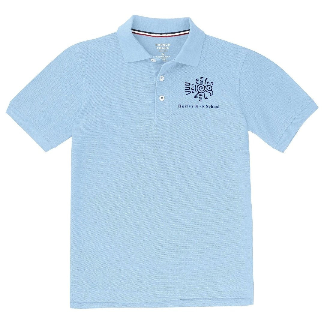 Hurley Light Blue Short Sleeve Polo - Kids