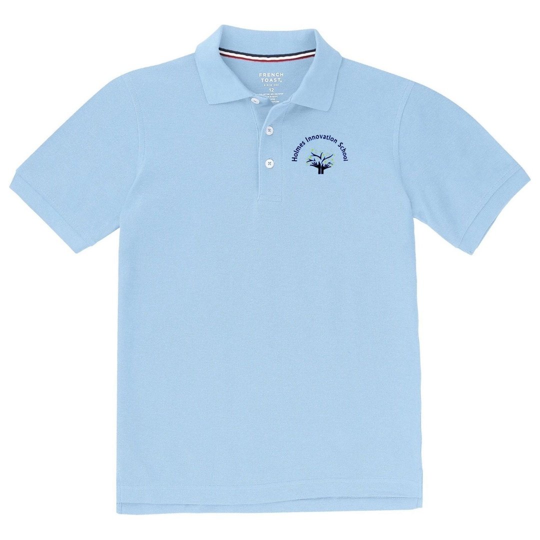 Holmes Innovation Adult Short Sleeve Polo - Screen Printed - Boston School Uniform