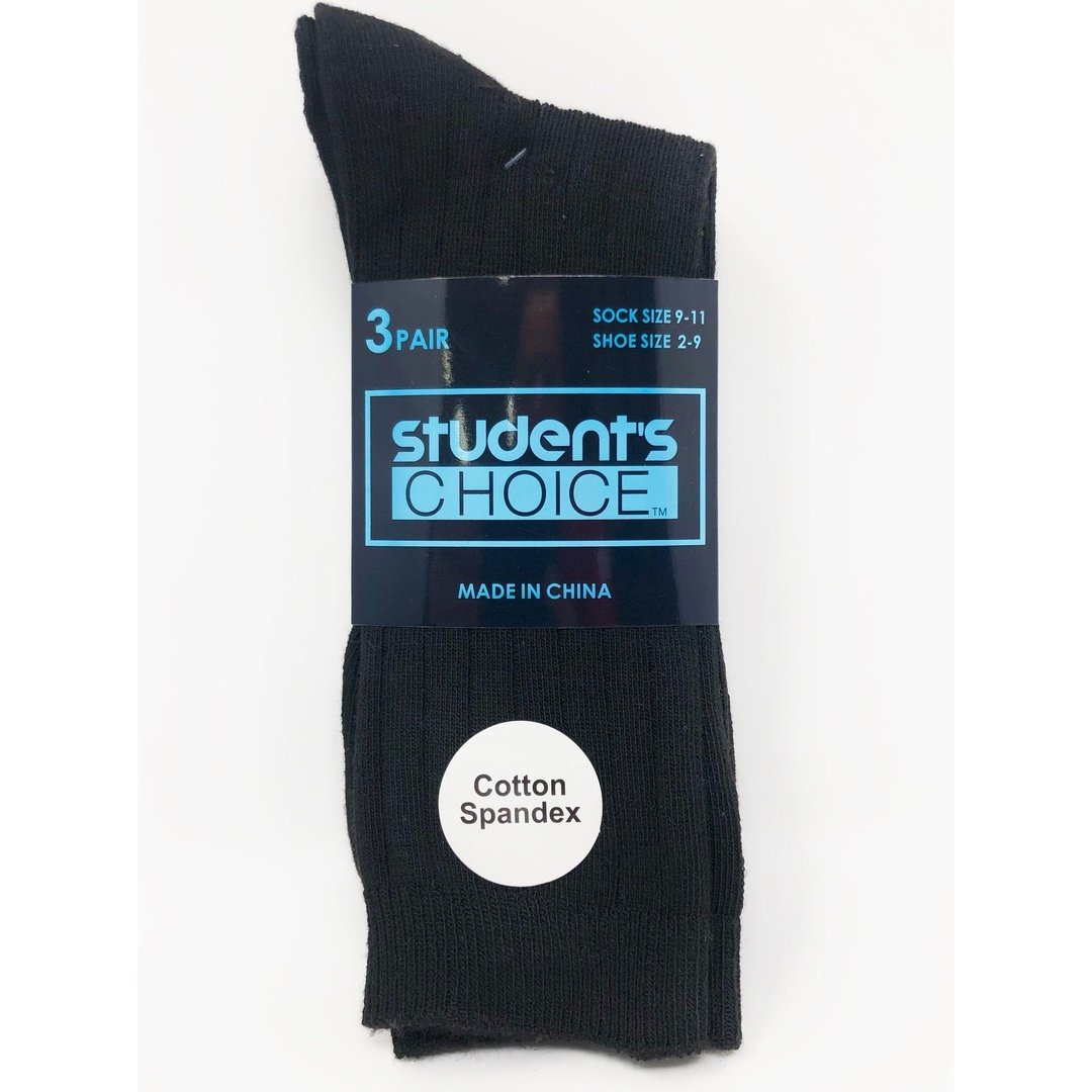 Students Choice - Boys 3-Pack Uniform Dress Sock - Boston School Uniform