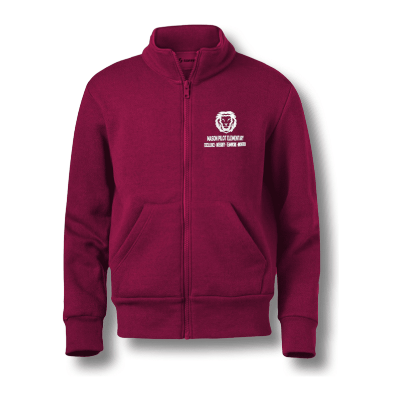 Mason Elementary - Full Zip Mock Neck Fleece Sweatshirt - Adults