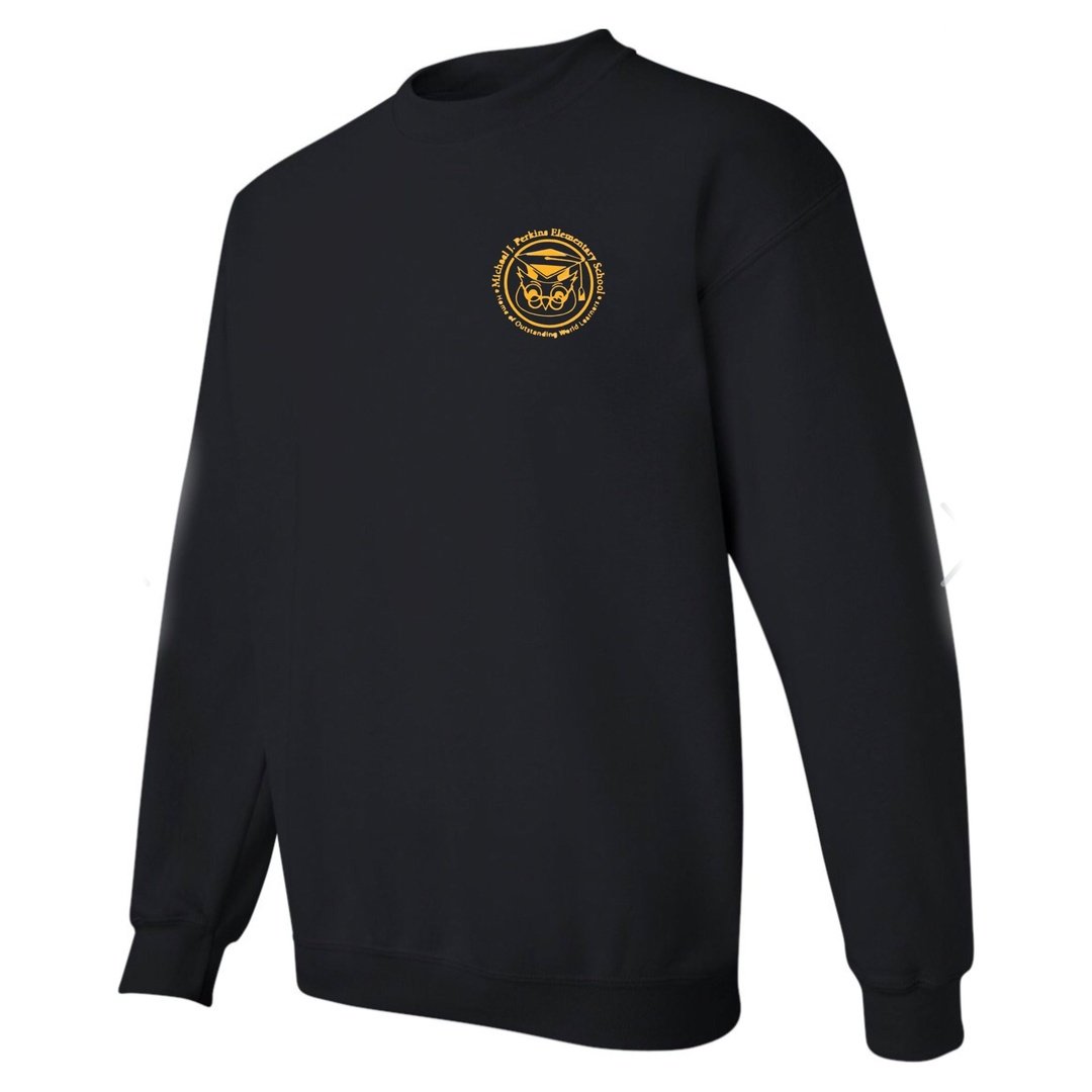 Michael J. Perkins Black Crew Neck Sweatshirt - Kids