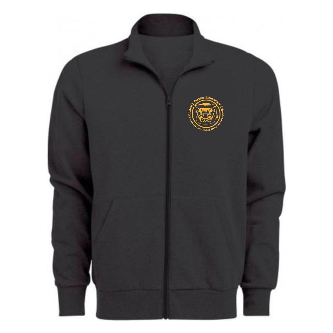 Michael J. Perkins  - Full Zip Mock Neck Sweatshirt - Adult