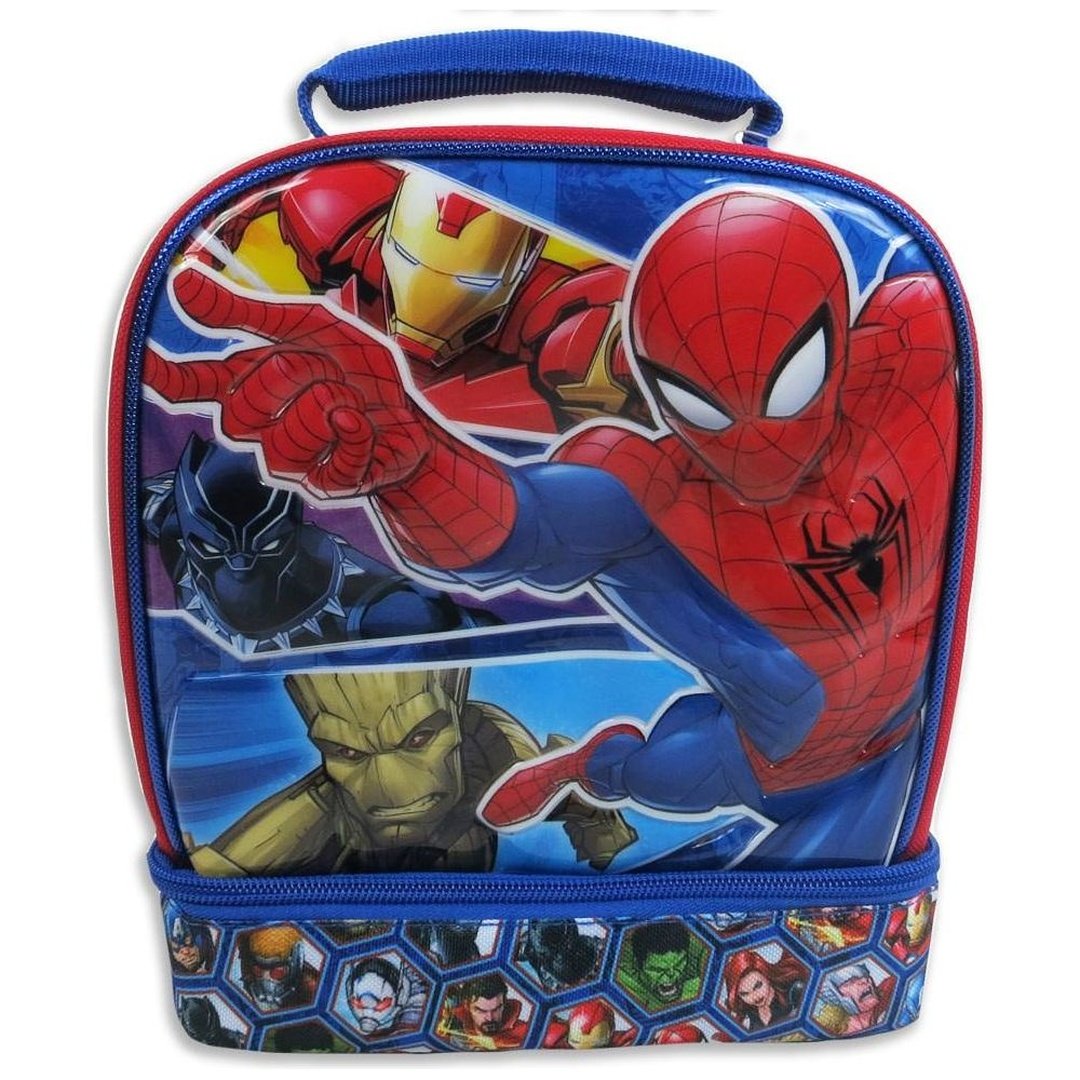 Spiderman  Drop Bottom Lunch Bag