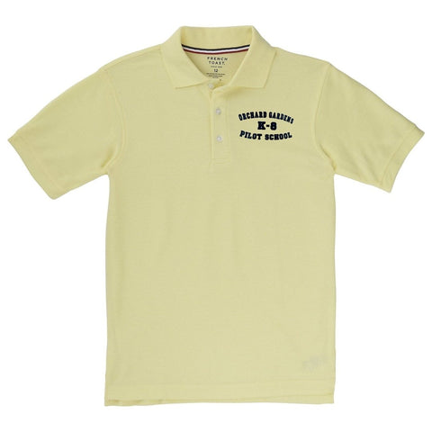 Orchard Gardens Yellow Short Sleeve Polo - Gr K-5th- Kids