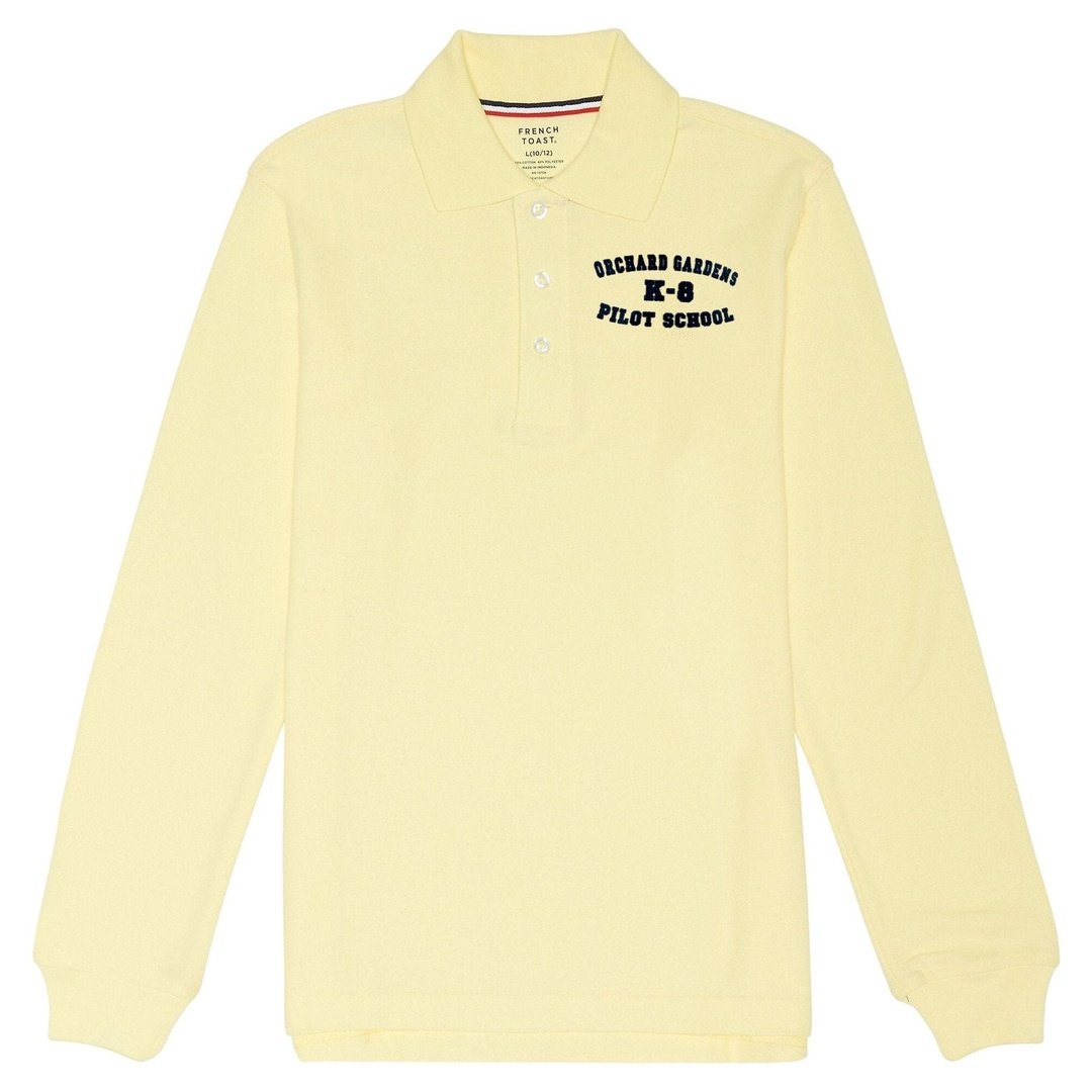 Orchard Gardens Yellow Long Sleeve Polo - Gr K-5th - Kids