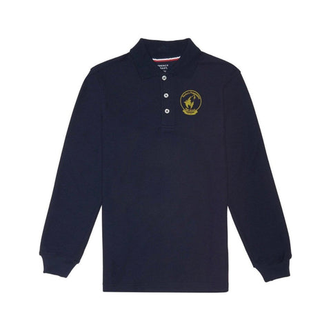Roxbury Prep High School Adult Long Sleeve Polo - Screen Printed - Boston School Uniform