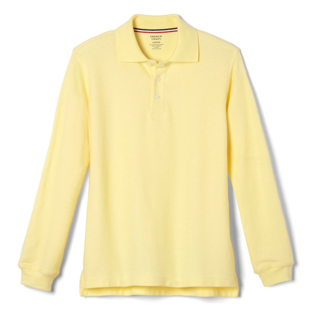 French Toast Husky Long Sleeve Pique Polo