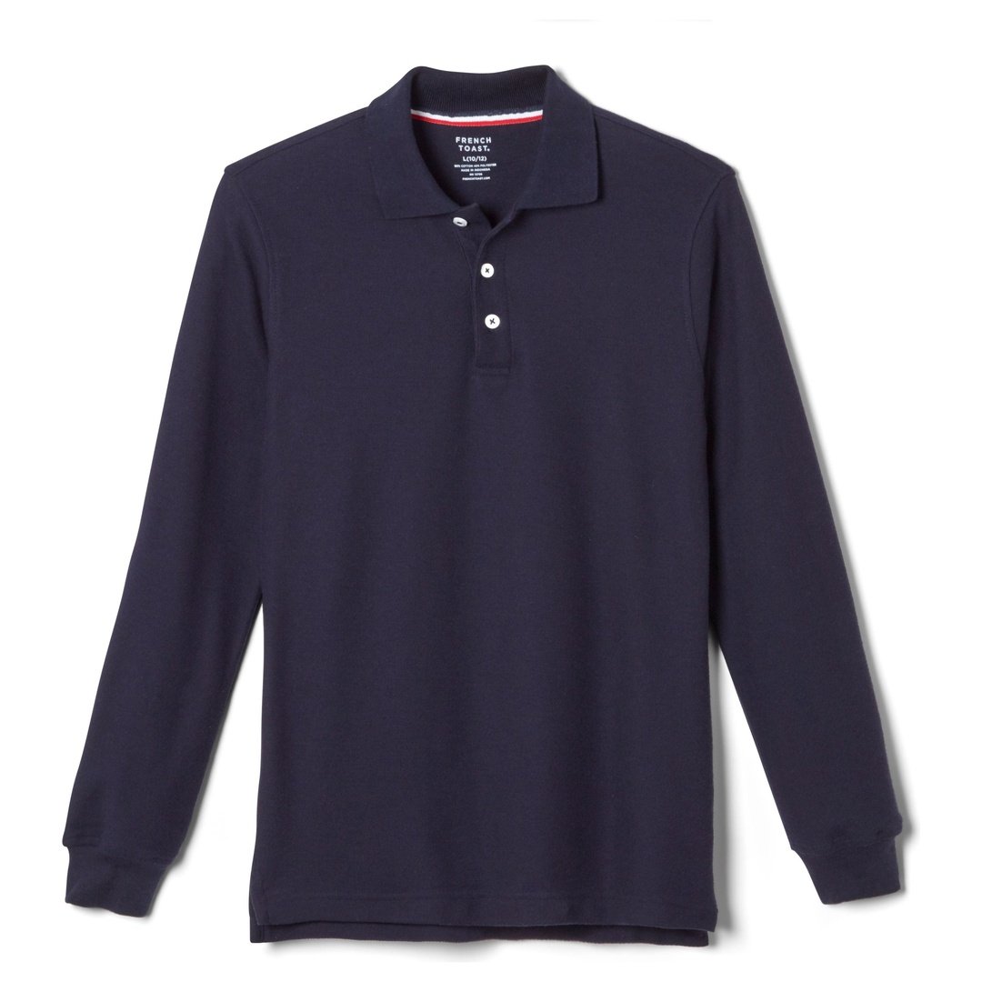 Long Sleeve Pique Polo