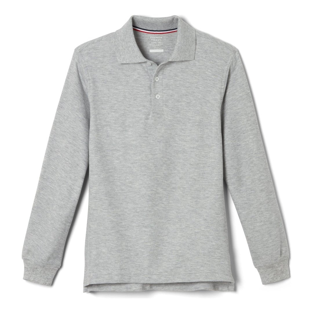 French Toast Husky Long Sleeve Pique Polo