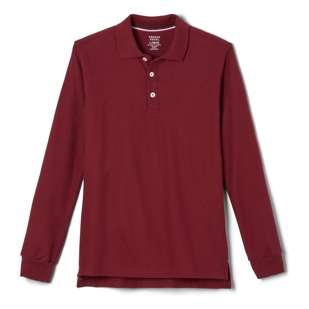 Long Sleeve Pique Polo