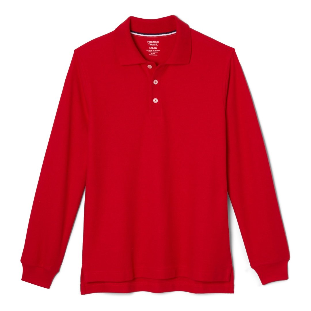 Long Sleeve Pique Polo