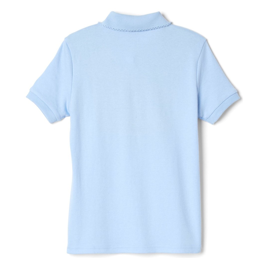 French Toast Plus Size Short Sleeve Picot Collar