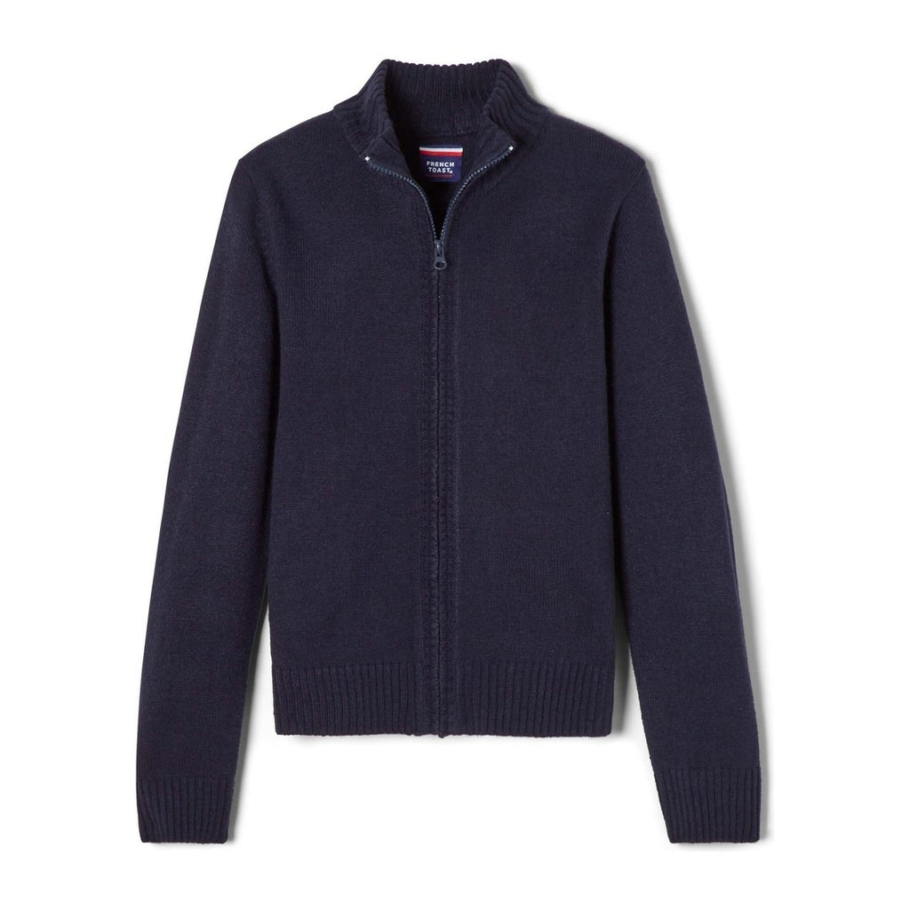 Adult CO-ED Zip Front Cardigan - Metro School Uniforms